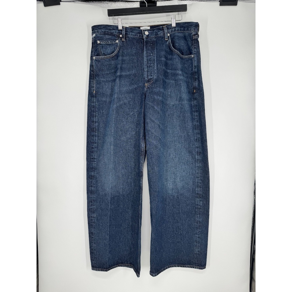 Citizens Of Humanity Ayla Jeans Womens 33 Baggy Wide Leg Relaxed Fit Dark Wash